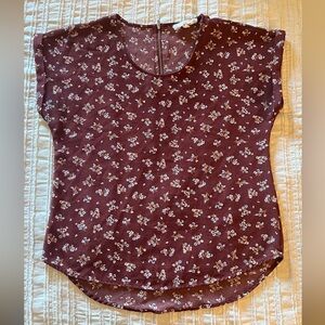 Floral Brown Women's Top